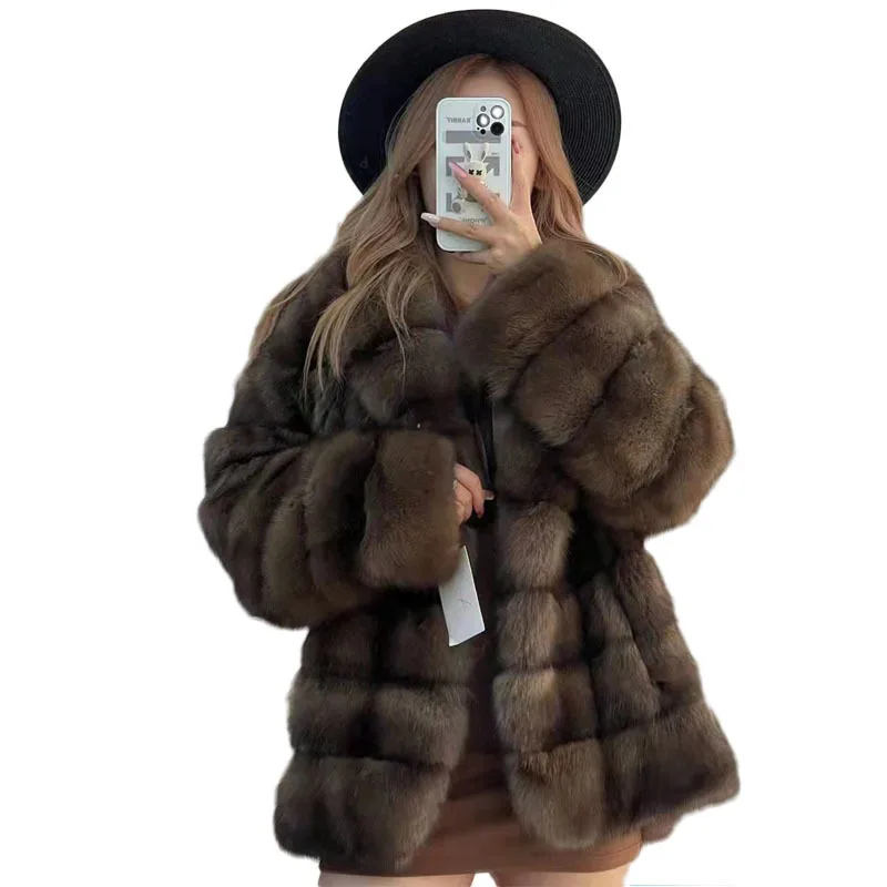 Women mink coats female mink fur coat genuine long fur coat women winter clothing imitation fur coats Oversize 6xl 5xl 7xl