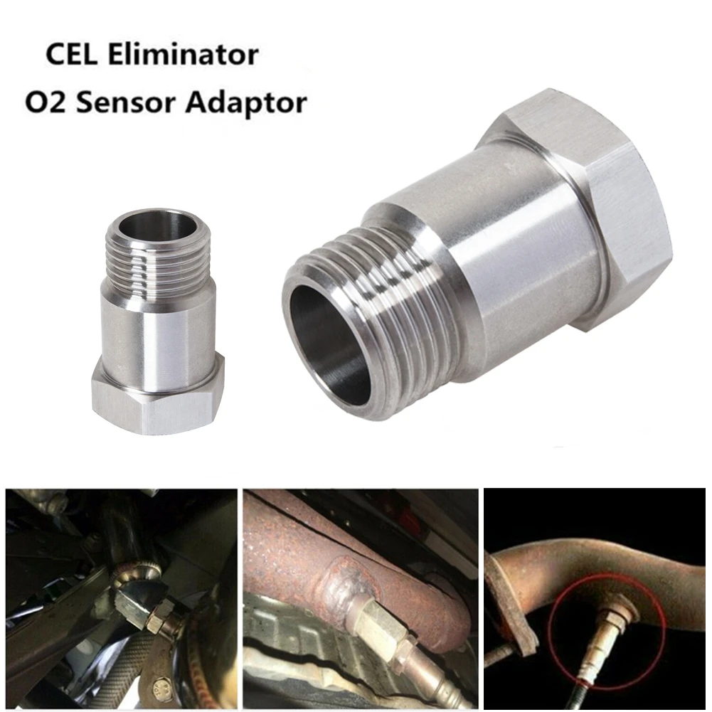 

2pcsSensor Internal Thread 18 X1.5 Car Oxygen Extension Adapter Spacer Extender For Home Garden Tool