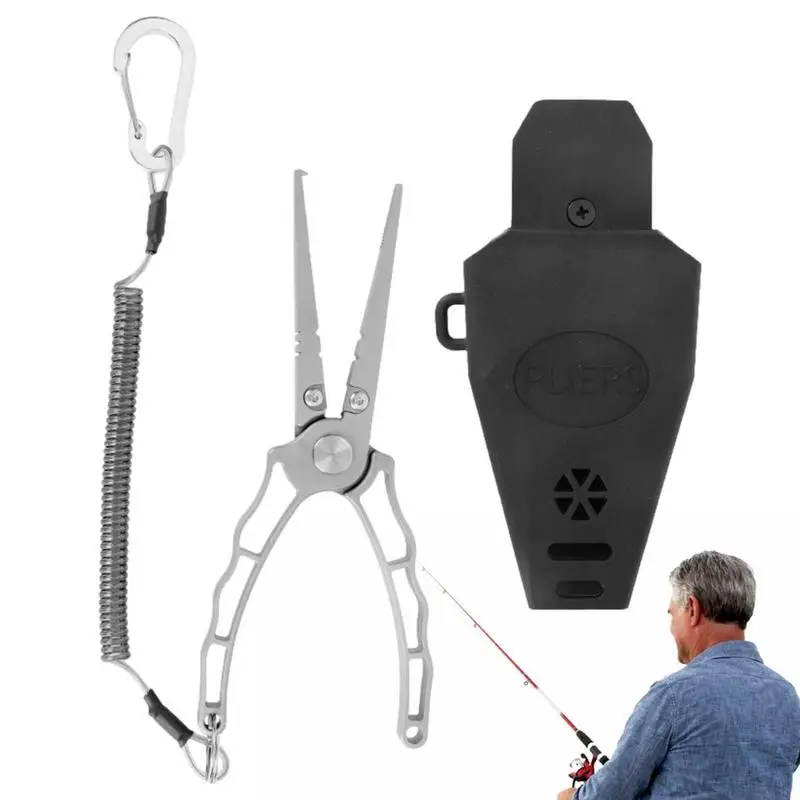

Fishing Crimping Tool Sturdy Steel Braid Cutter With Multi Functions Outside Fishing Compact Plier For Offshore Fishing River