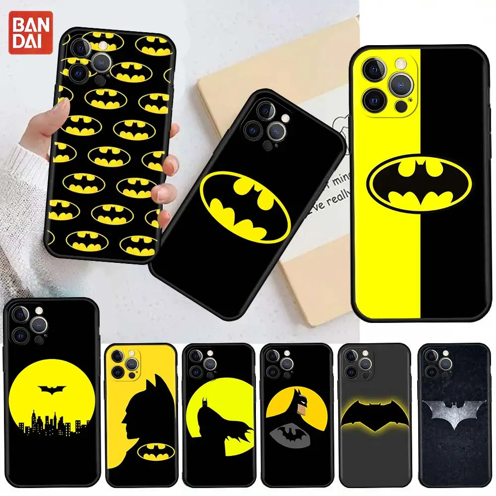 

Batman LOGO Case For Apple iPhone 13 11 12 Pro 7 XR X XS Max 8 6 6S Plus 5 5S SE 2020 13Pro Black Soft Phone Cover