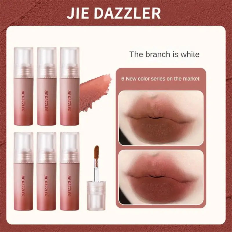 

12 Color Sexy Matte Lip Gloss Light And Thin Film Forming Lip Mud Fine And Smooth Texture Cosmetics Lip Makeup Lipstick Set