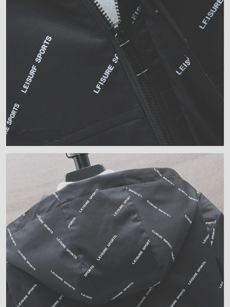 Spring And Autumn New Fashion Casual Men's Printed Jacket Suit Youth Trend Hooded Long-Sleeved Top And Pants Two-Piece Set