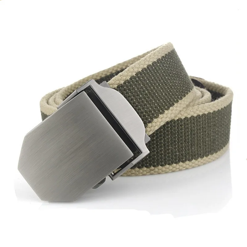 

Outdoor Sports Canvas men's Youth Military Training Casual Automatic Buckle Belt