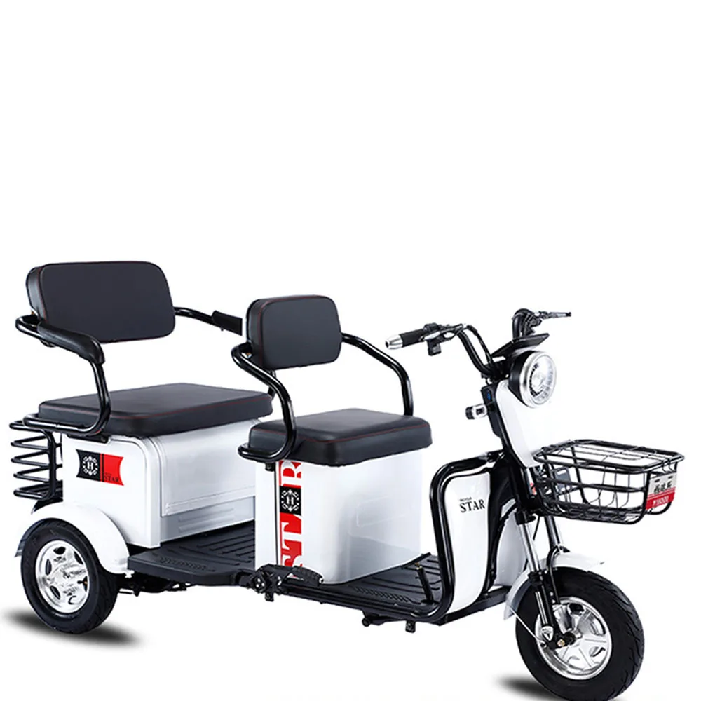 20ah Electric Vehicle Lithium Battery Electromobile 48/60 Volts Dual Disc Brake Passenger And Cargo Commuting Tricycle