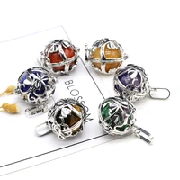 natural stone gem turquoise rose quartz pendant handmade crafts diy necklace bracelet earring accessories for woman 24x25mm