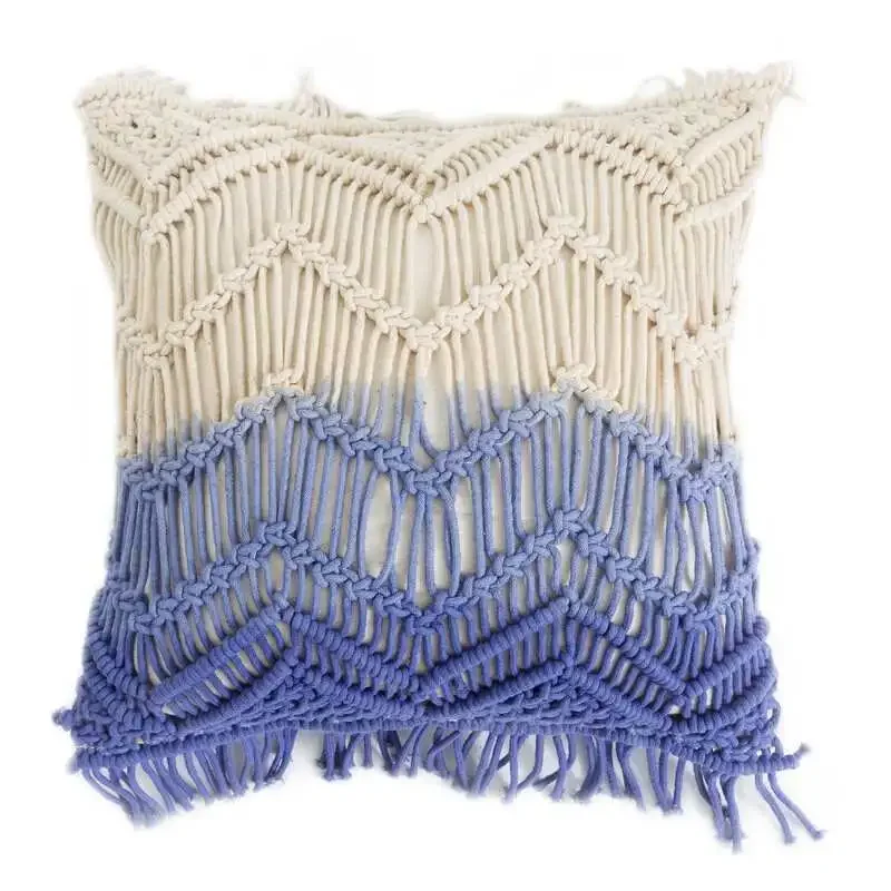 

Bohemian Cushion Cover Macrame Gradient Stained