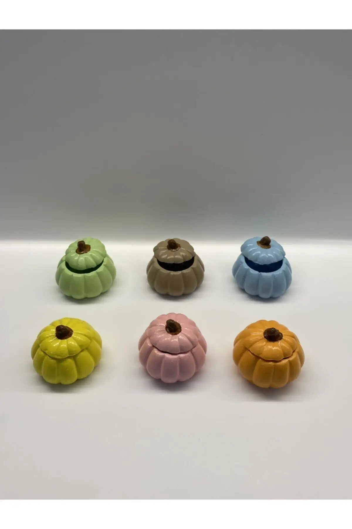 

Coffee As Lokumluk Pumpkin 6 PCs Colorful Creative Luxury Turkish Coffee Cookie and Coffee As Aksesuarı