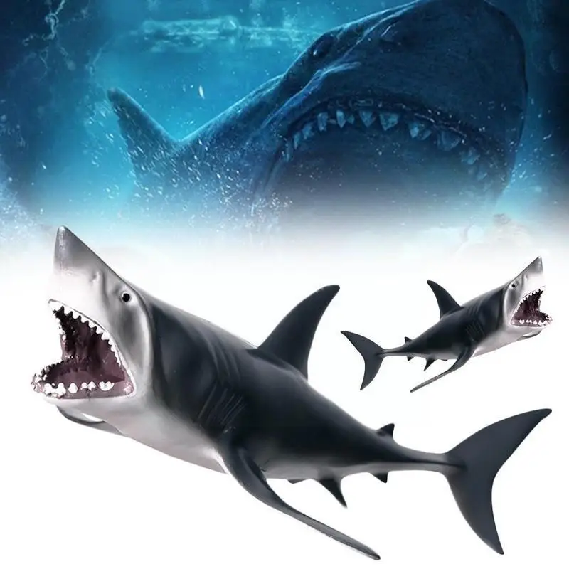 

1pcs Lifelike Shark Shaped Toy Realistic Motion Simulation Animal Model Kids Gift Pvc Material 20.5*12.5*6.5cm For Boy Chil X2j4