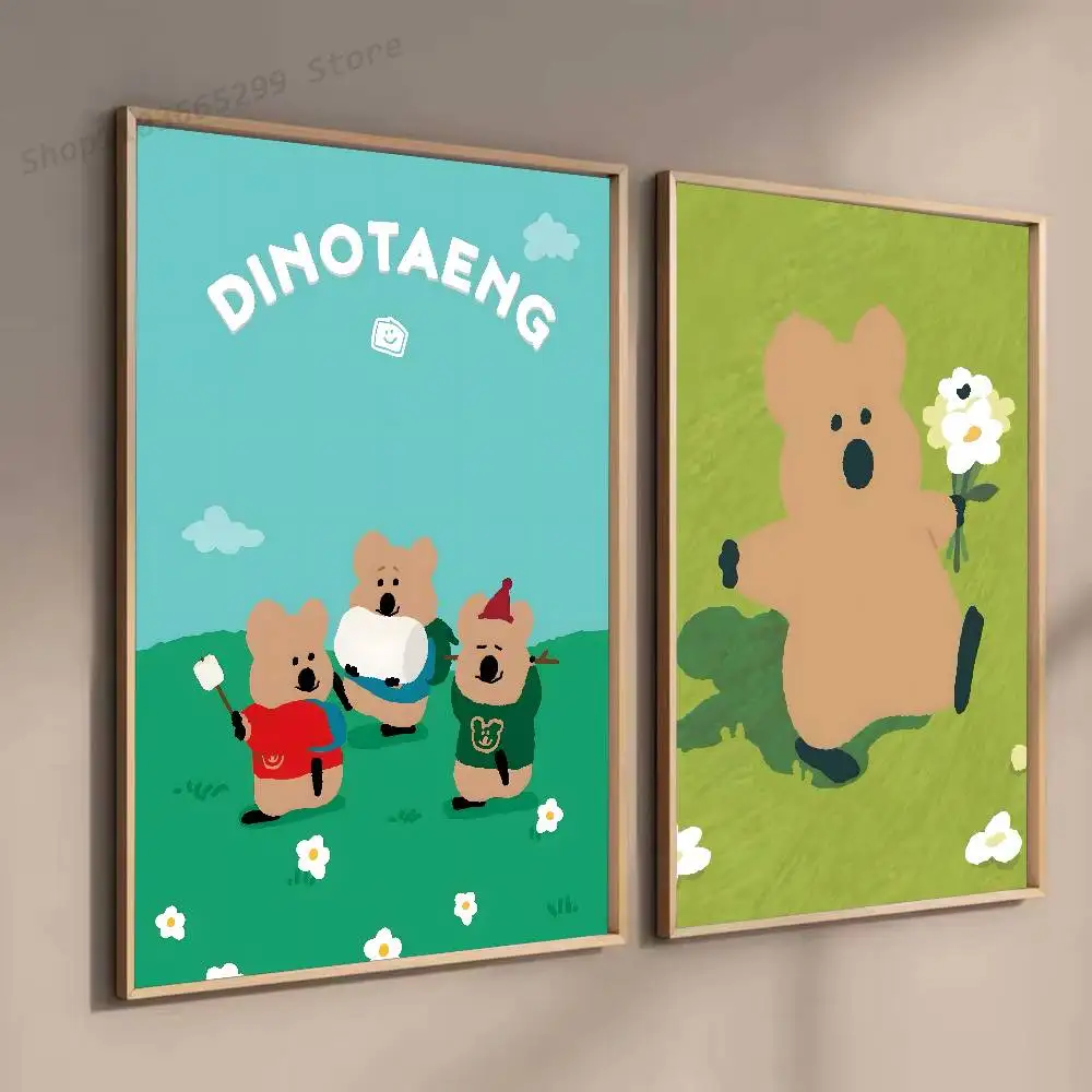 Постеры с мультяшными персонажами D-Dinotaeng для гостиной, бара, кафе, качественные холщовые картины в винтажном стиле, комиксы, живопись, декор для дома, настенные изображения (art.: 3920dbfcfa965) - 3920dbfcfa965