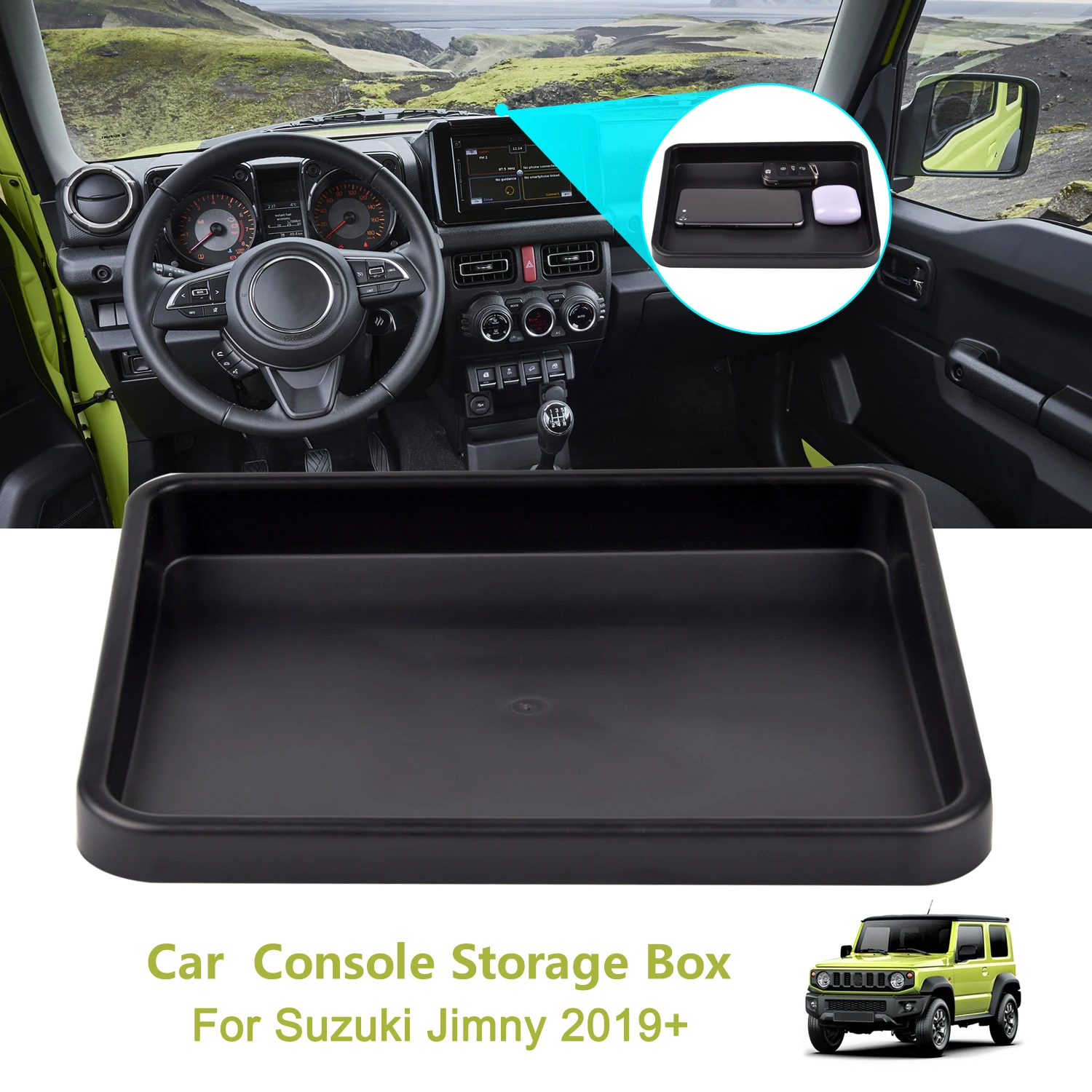 

Stowing Tidying For Suzuki Car Dashboard Console Storage Box Organizer Tray Holder Interior Accessories For Suzuki Jimny 2019+