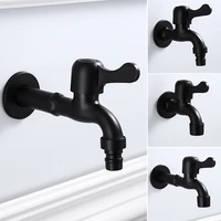 washing machine faucet household stainless steel automatic washing machine faucet black modern single water single cold
