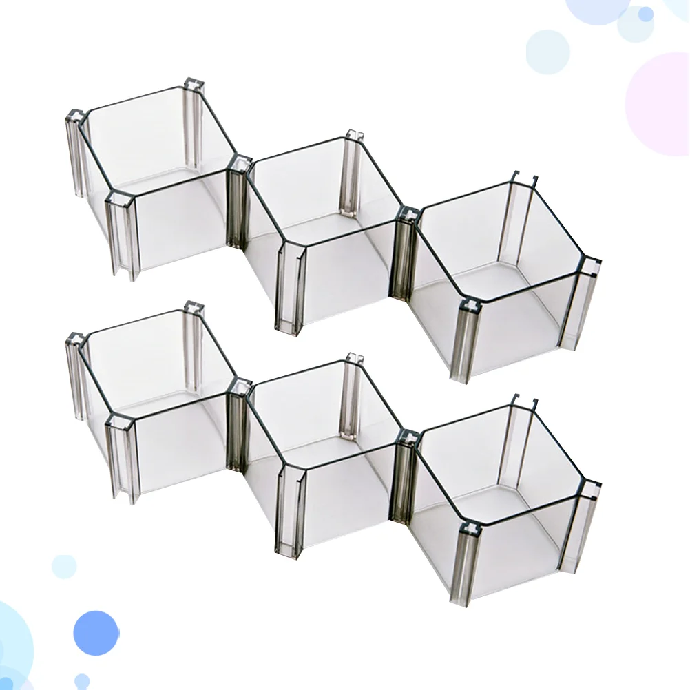 

6pcs Travel Container Storage Box Storage Box Drawer Desk Storage Holder Organizer