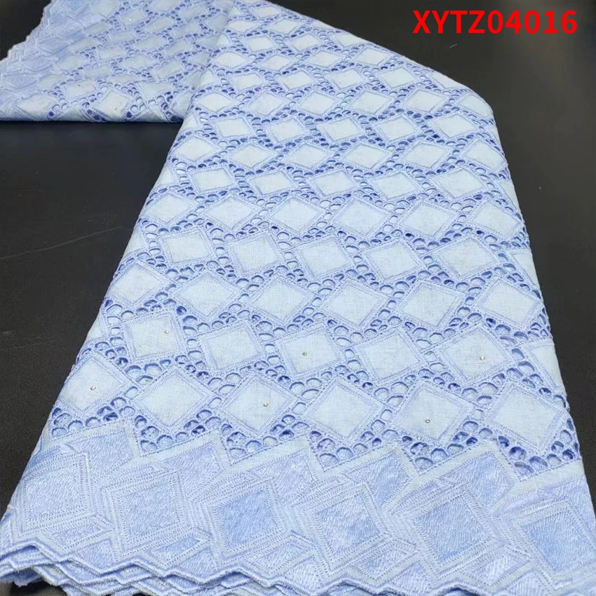 

Beautiful African Swiss Lace Cloth Textiles Dragonfly Style Nigerian Eco-Friendly Cotton Wedding Fabric 5 Yards/Lot XYTZ04016