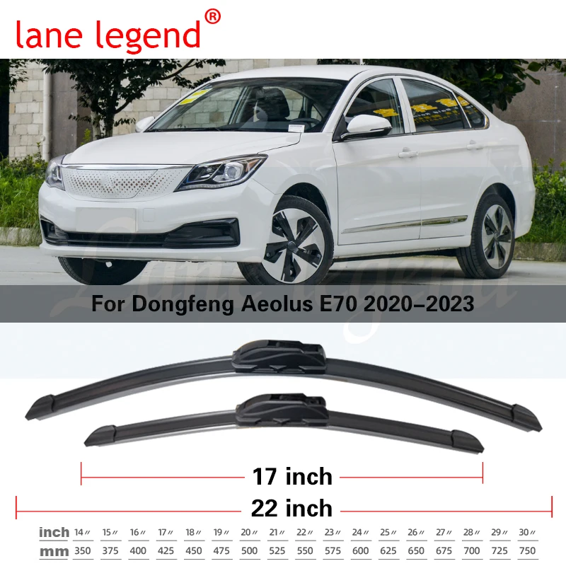 Автомобильные щетки стеклоочистителя для Dongfeng Aeolus E70 2020 2021 2022 2023, автомобильные аксессуары, щетки стеклоочистителя переднего стекла, резак 22 + 17 дюймов