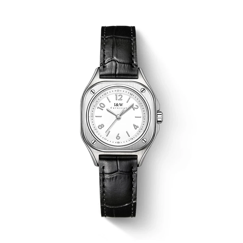 Enlarge Reloj Mujer CARNIVAL Brand Fashion Suqare Watch For Women Luxury Dress Quartz Wristwatch Waterproof 30M Ladies Girl Casual Clock