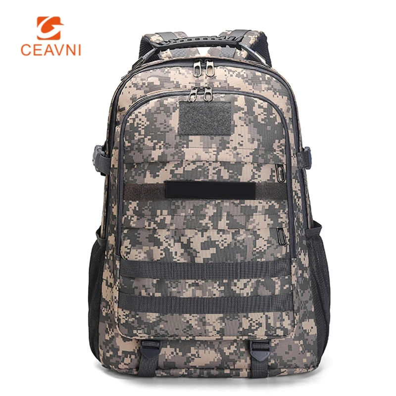 

50L Tactical Backpacks Climbing Bags Outdoor USB Charging Mens Army Rucksack Camping Hiking Sports Travel Bag Military Backpack