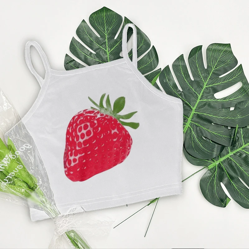 Женский укороченный топ без рукавов