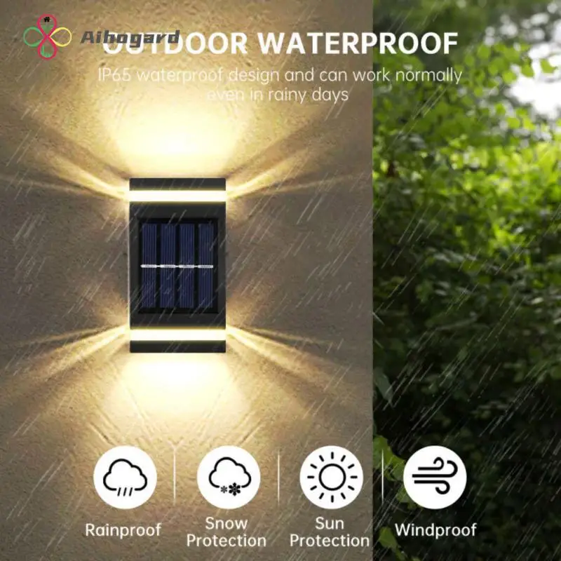 

Super Bright Solar Led Outdoor Light Wall Sconce Light Street Lights Waterproof Luminous Lighting Stairs Fence Sunlight Lamp