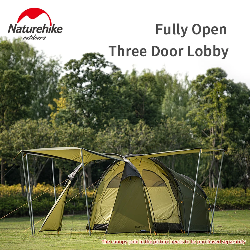 Палатка Naturehike Cloud Tourer 2 сверхлегкая водонепроницаемая для путешествий мотоциклов