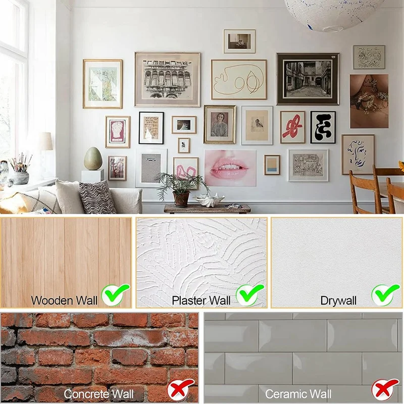 Комплект для подвешивания картины из 184 предметов 20 фунтов 30 и 50 металлические