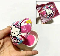 sanrio hello kitty ceramic storage box kawaii pink girls jewelry box girls room decoration cover box cute home ornament gift