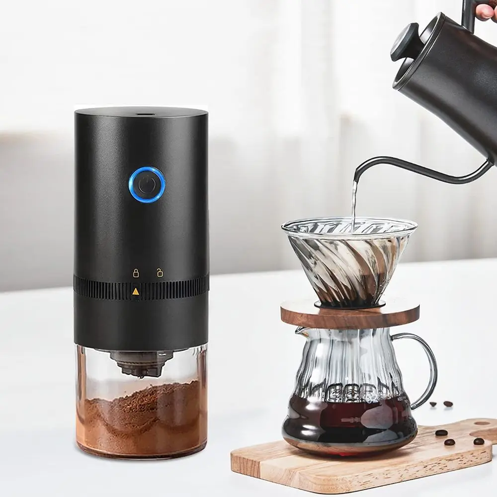 

USB Charging Mini Coffee Bean Mill Grinder Type-C Electric Coffee Bean Grinder Espresso Spice Grinder for Drip Coffee Kitchen