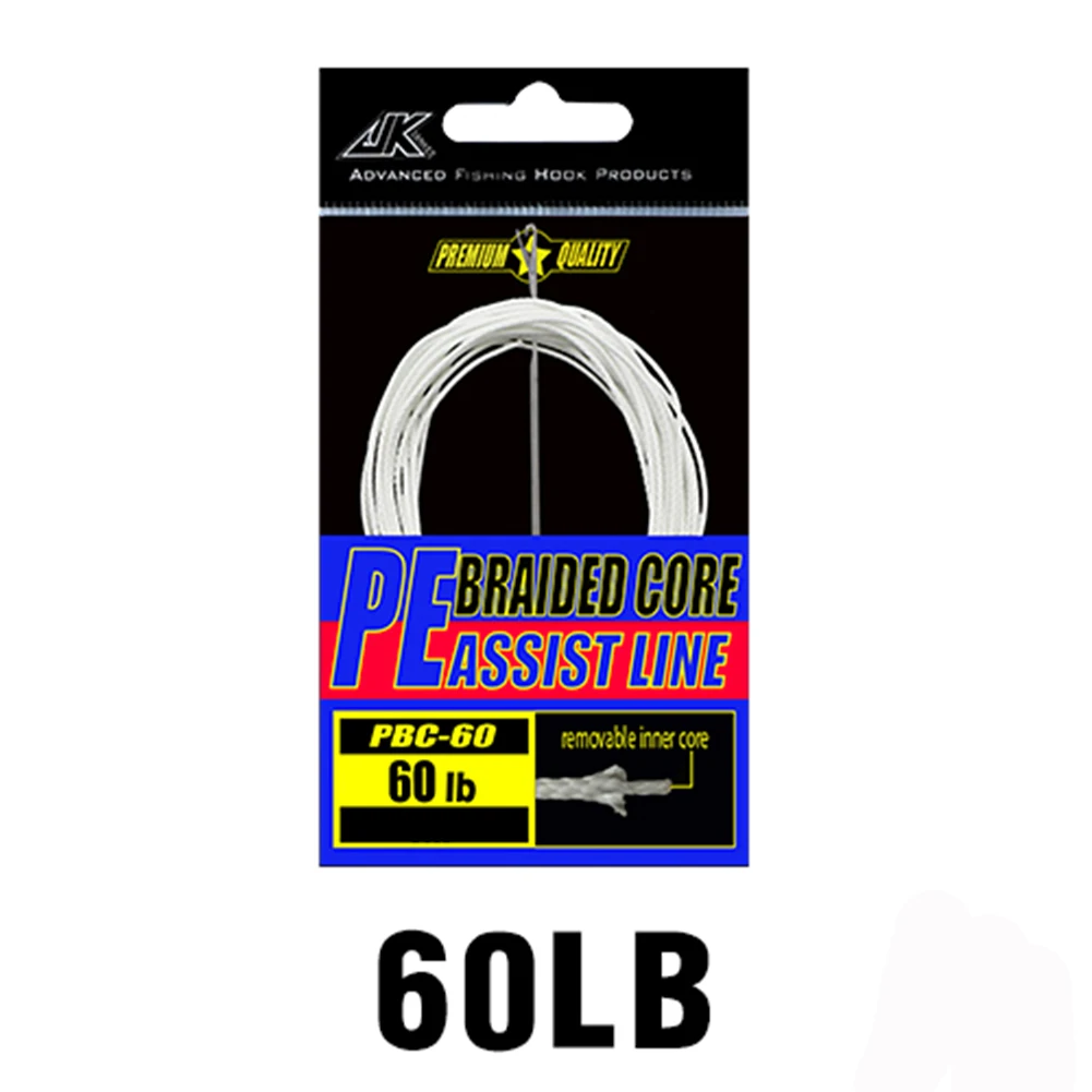 

Practical Outdoor Assist Line Fishing Rope White Accessories Braided Core
