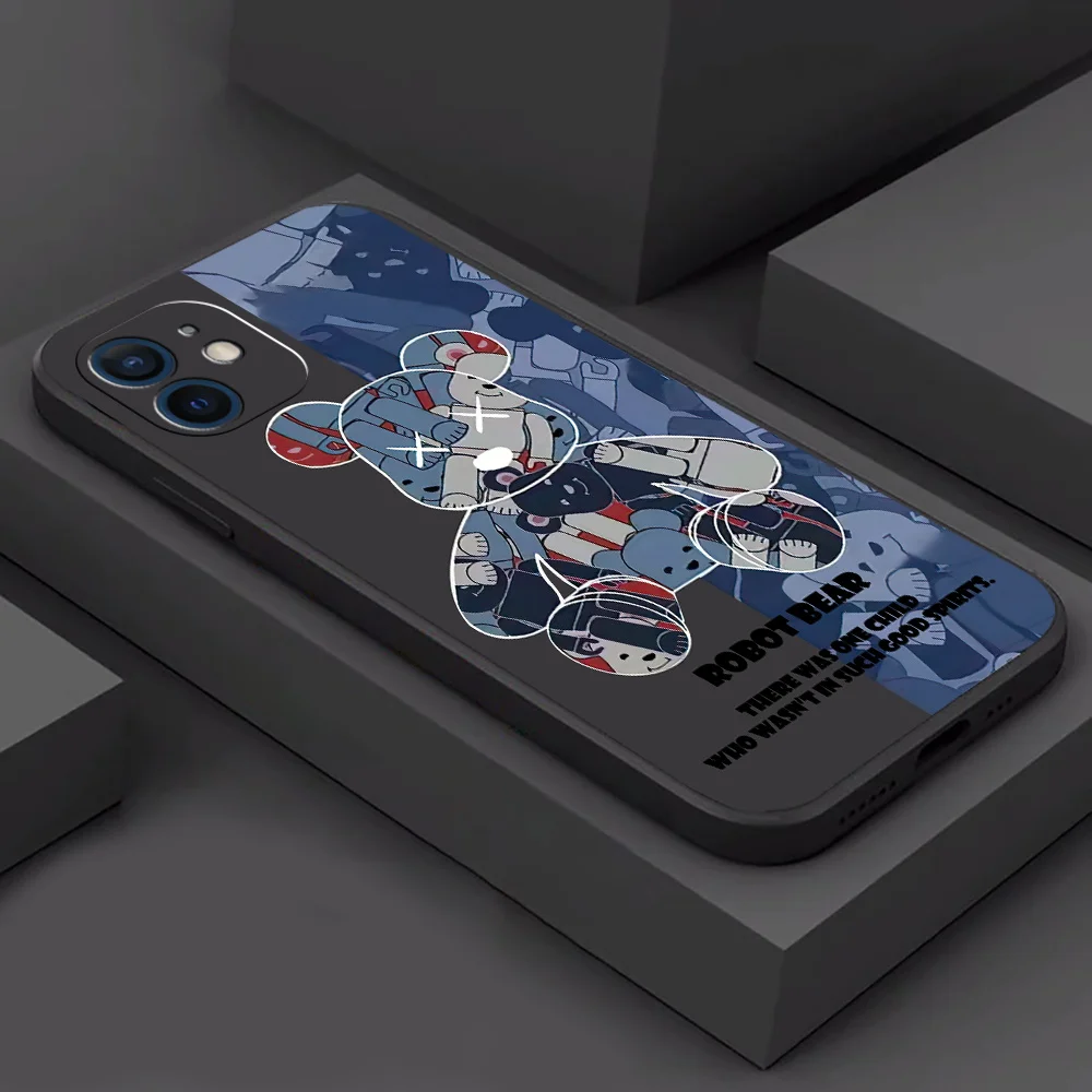 

Melancholy Cool Bear New Phone Case For iPhone 11 12 13 Pro Max 13 12 Mini X XS XR XS Max SE 5 6 6s 7 8 Plus Cover Celular Funda
