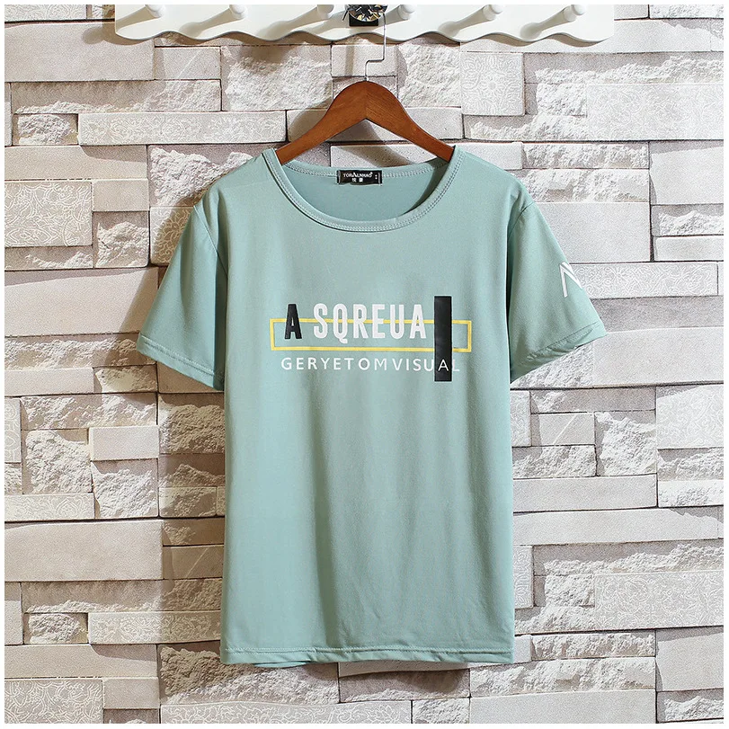 

Футболка мужская с креативным дизайном, хлопок, короткий рукав, принт крестиком, брендовая тенниска, лето 13623