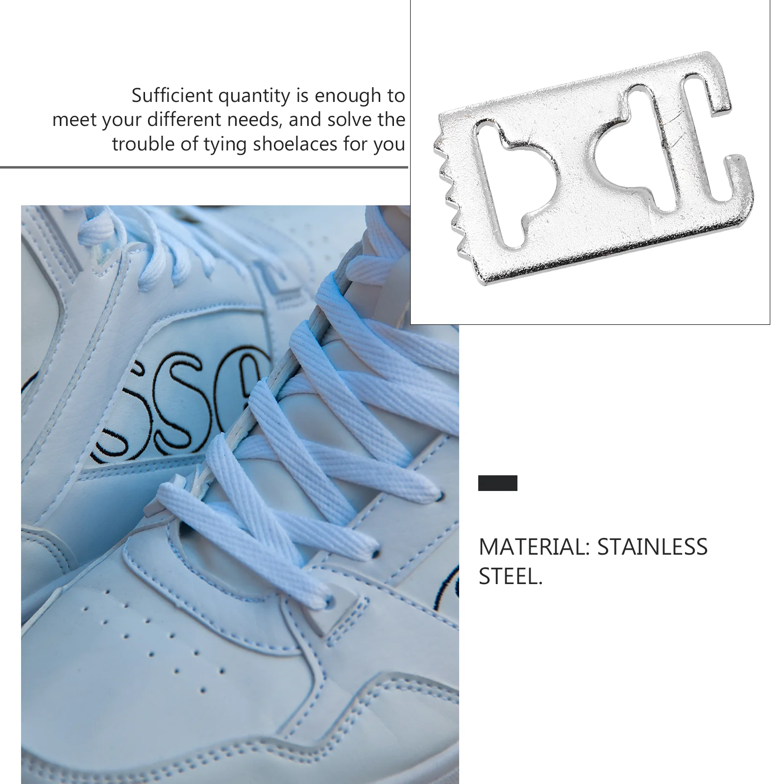 16 шт. невидимая эластичная обувь для ленивой обуви с кружевной пряжкой детские