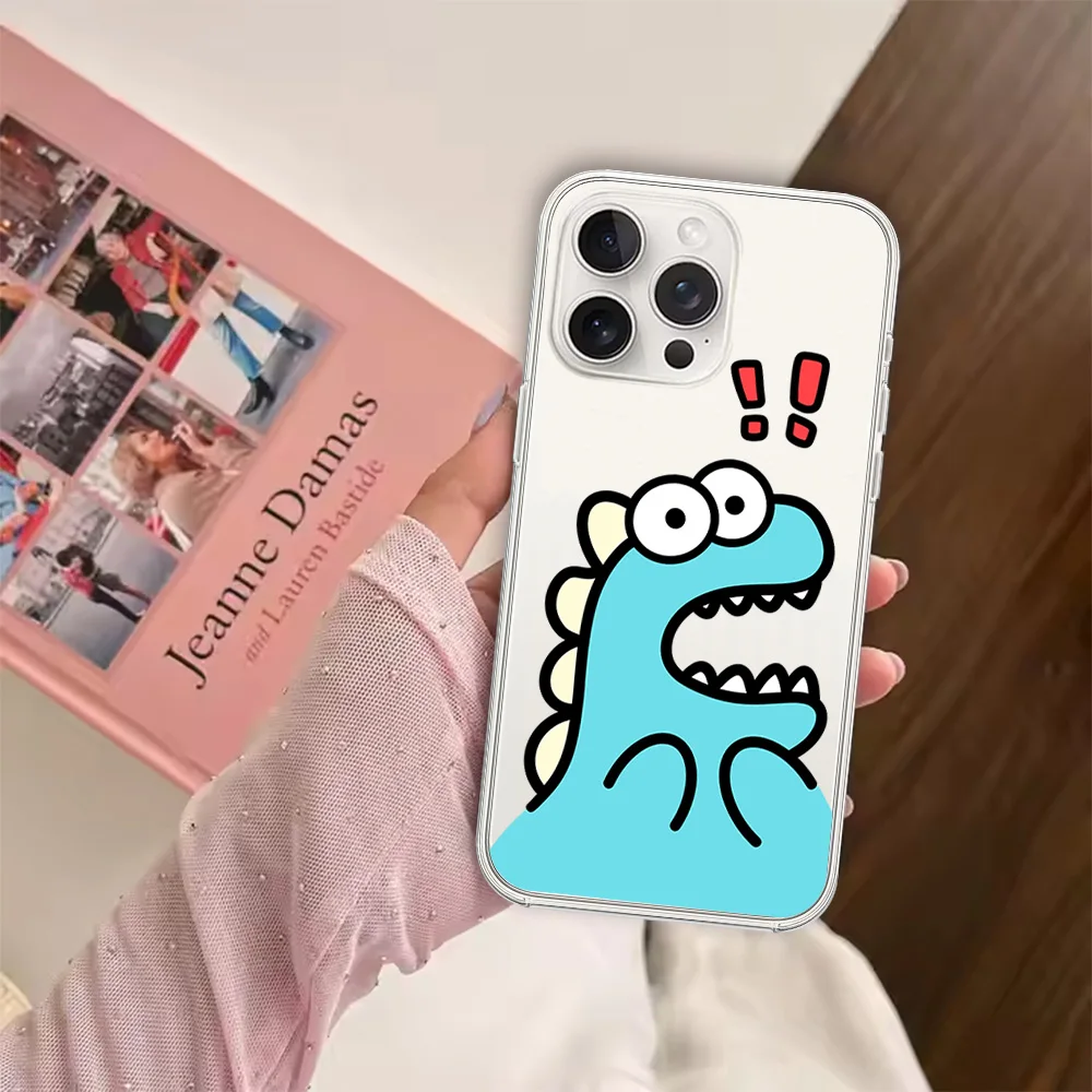 Креативный мультяшный удивленный маленький динозавр милый для Samsung Galaxy S23 S22 S21 S20