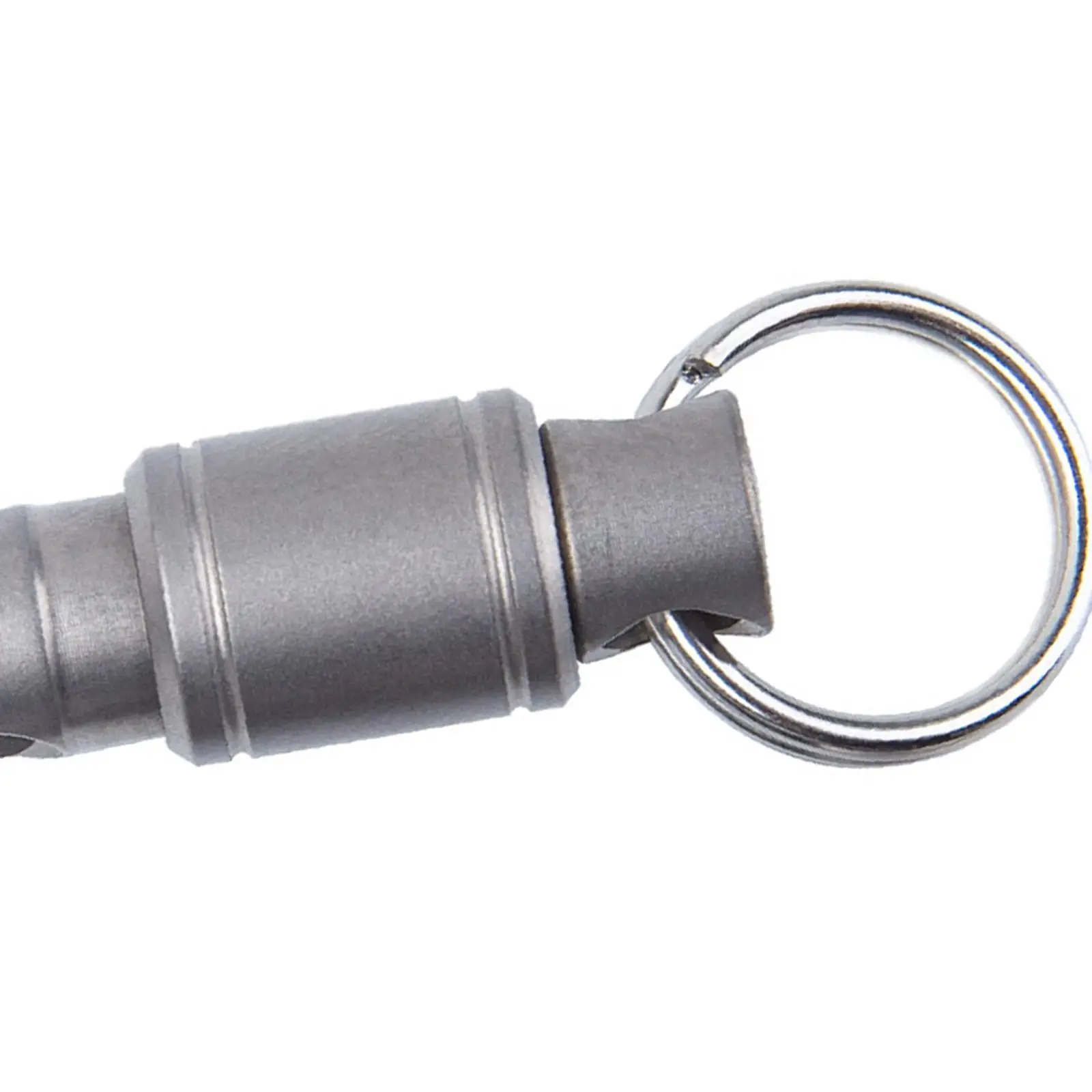 1x Keychain Keyring Silver Removable Titanium Alloy for Men Women Waist Belt