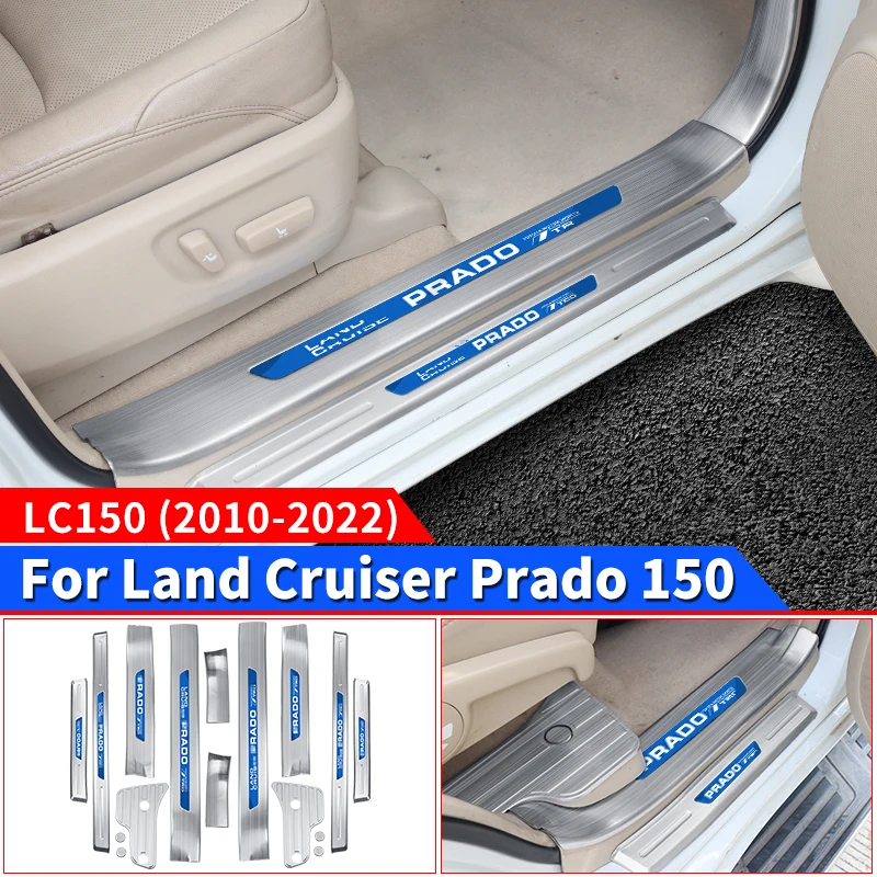 

For 2010-2021 Toyota Land Cruiser Prado 150 Lc150 Stainless Steel threshold Pedal Protection Interior Decoration Accessories