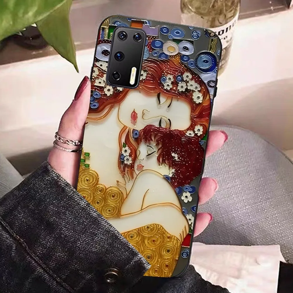 Чехол для телефона The Kiss Gustav Klimt Painting Huawei P 8 9 10 20 30 40 50 Pro Lite Psmart Honor lite 70 Mate 20lite