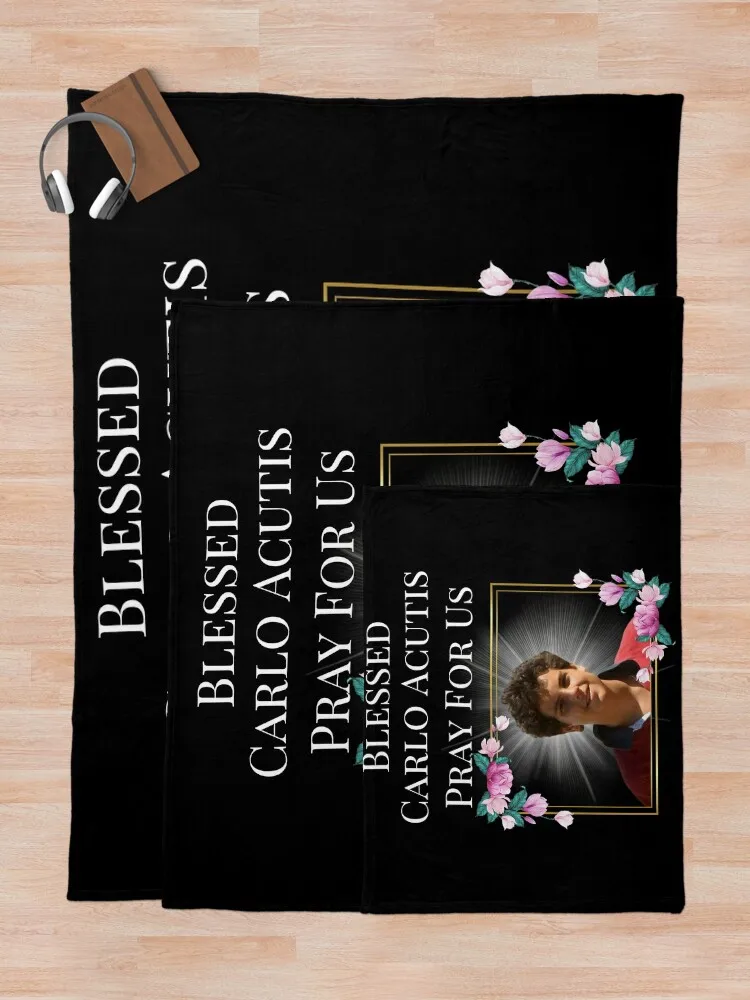 Благословенное одеяло Carlo Acutis Pray For Us First Millenial Saint Servant of God подарочное теплое