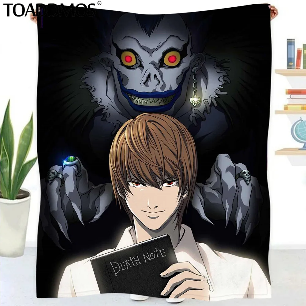 

TOADDMOS пледы Death-Note デート ート уютные плюшевые дорожные Одеяла Весна/осень сохраняют тепло домашний диван автомобиль покрывало для кровати аниме Deken
