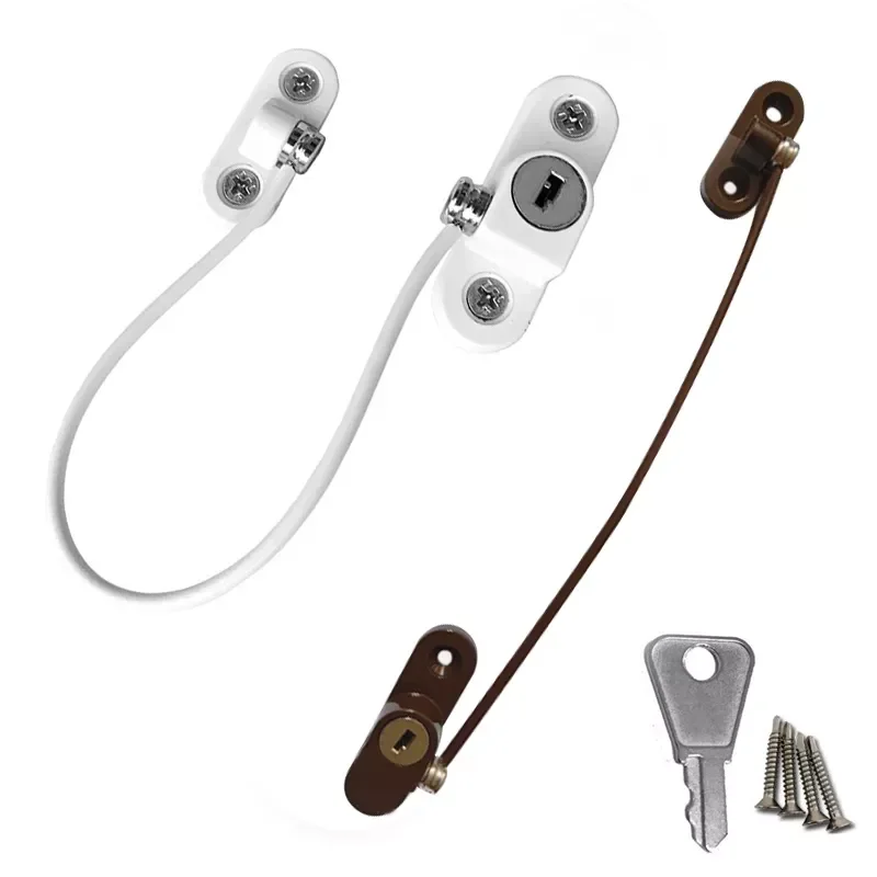 

Window Security Chain Lock Window Cable Lock Restrictor Multifunctional Window Lock Door Security Guard for Baby Safety