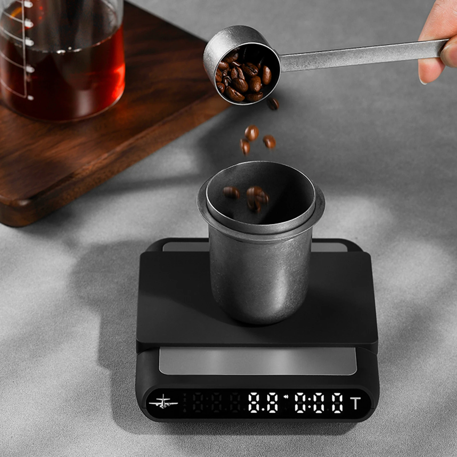 MHW-3BOMBER Smart Drip Espresso Coffee Scale with Auto Timer USB Charging Kitchen Electronic Scale Cafe Home Barista Accessories images - 6