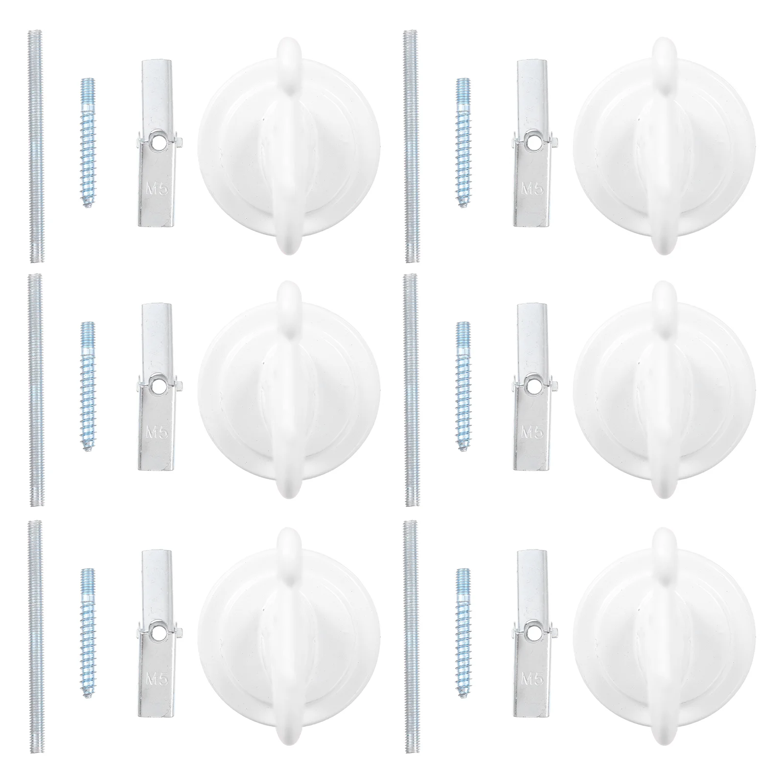 

6 Sets of Celing Hooks Folding Hanging Zinc Alloy Useful Hangers Tools Helpers