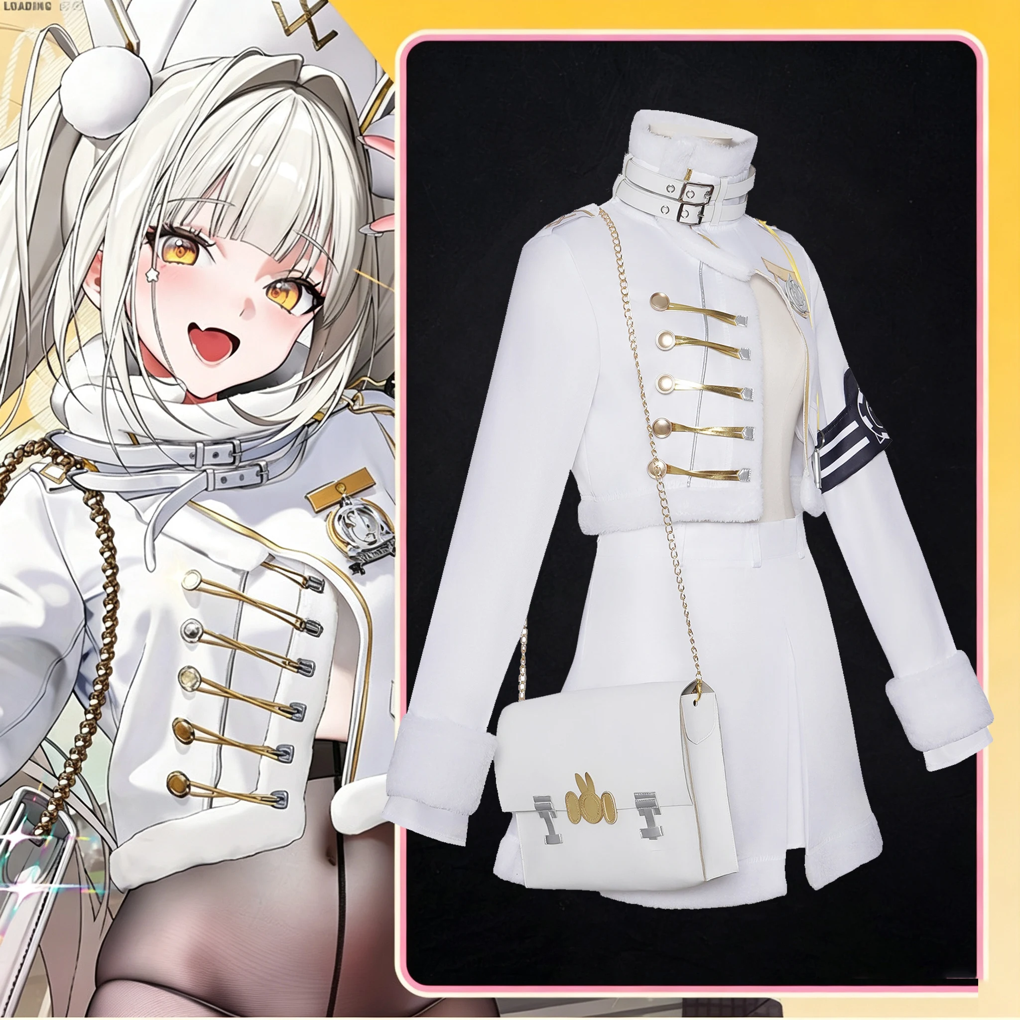 Фото Костюм для косплея ROLECOS NIKKE Goddess of Victory Fortune Express Blanc, белый женский сексуальный костюм для косплея, костюм для Хэллоуина и карнавала №1