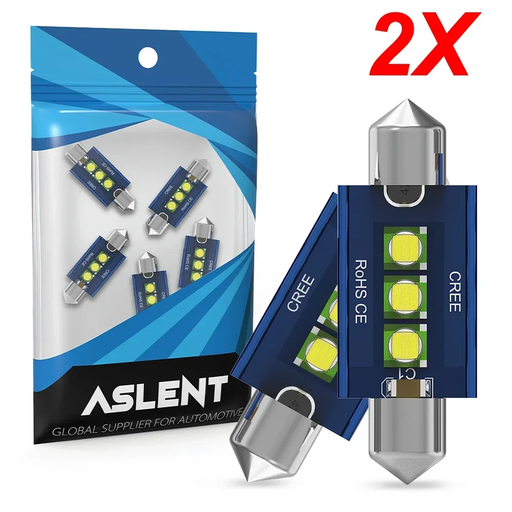 

2x CREE C10W C5W светодиодный гирлянда 31 мм 36 мм 39 мм 41 мм Canbus без ошибок для автомобилей, внутренний светильник для чтения номерного знака 12 В, чистый белый