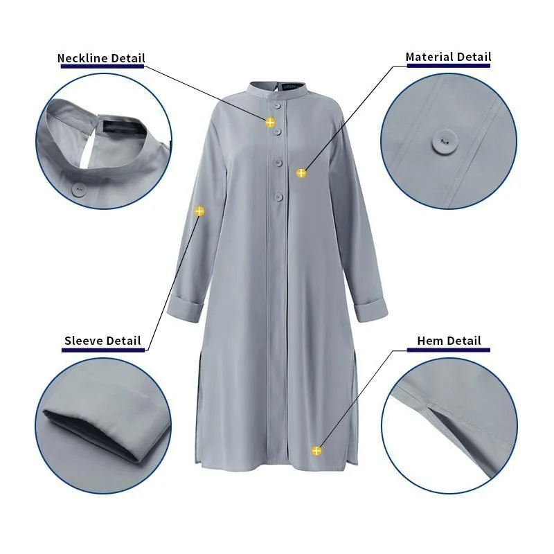 Mid-Eastern Robe Muslim Abaya For Women Turkish Blouse +Wide Leg Pants 2023 Elegant Work Outfits Isamic Ramadan  muslim fashion