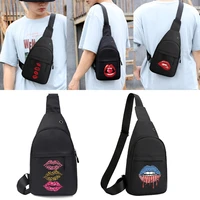 mouth series chest bag multifunction crossbody bag for men anti theft shoulder messenger bags women short trip pack new handbags