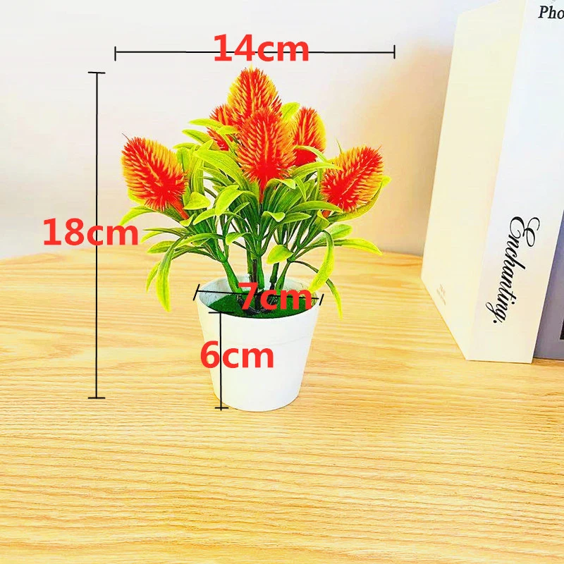 1 шт. искусственный цветочный горшок в форме сосновой шишки декоративные