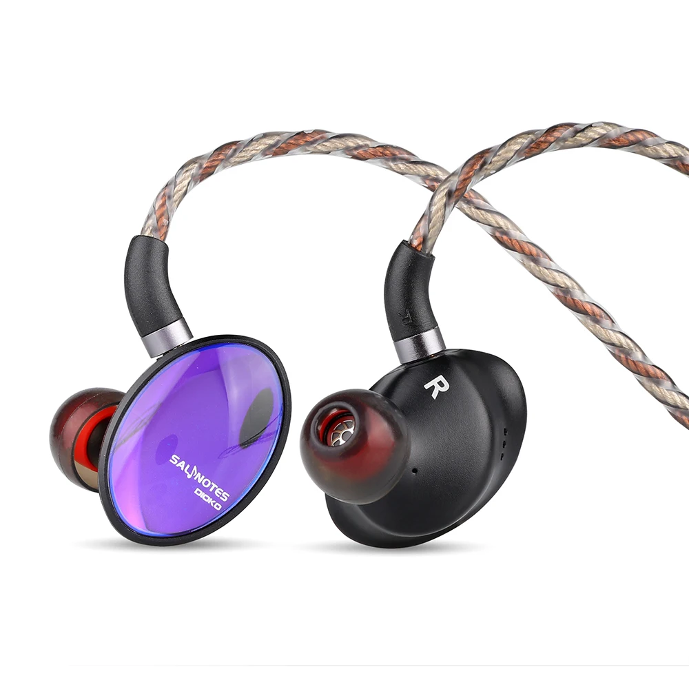 Наушники Crinacle Salnotes Dioko 14 6 мм плоская диафрагма наушники-вкладыши Hi-Fi музыкальные