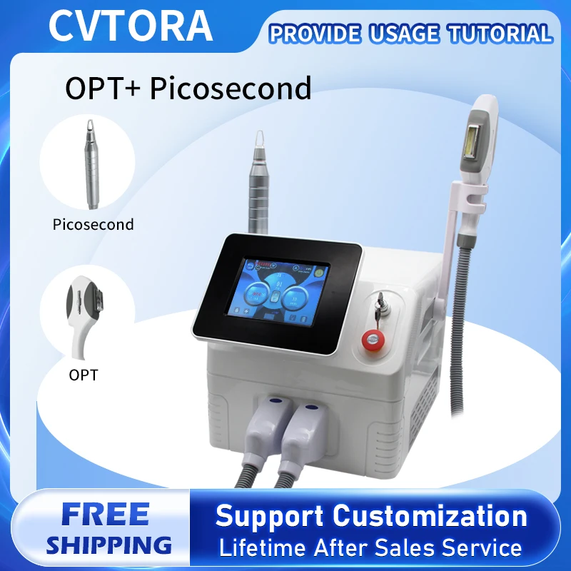 Лазерная пикосекунда 2 в 1 Pico Q-switch углеродный лазер для удаления волос 8 фильтров