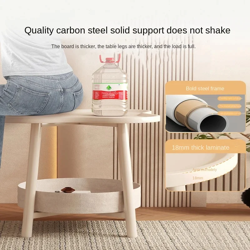 Боковой столик в виде четырехлистного клевера 2-Ярусный для гостиной креативный