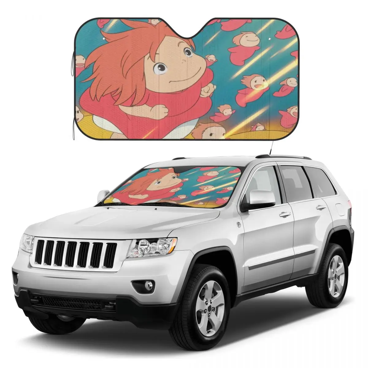 

Ponyo Car Sunshades Reflector Anti Uv Funny Custom Car Sunshade Sun Shade