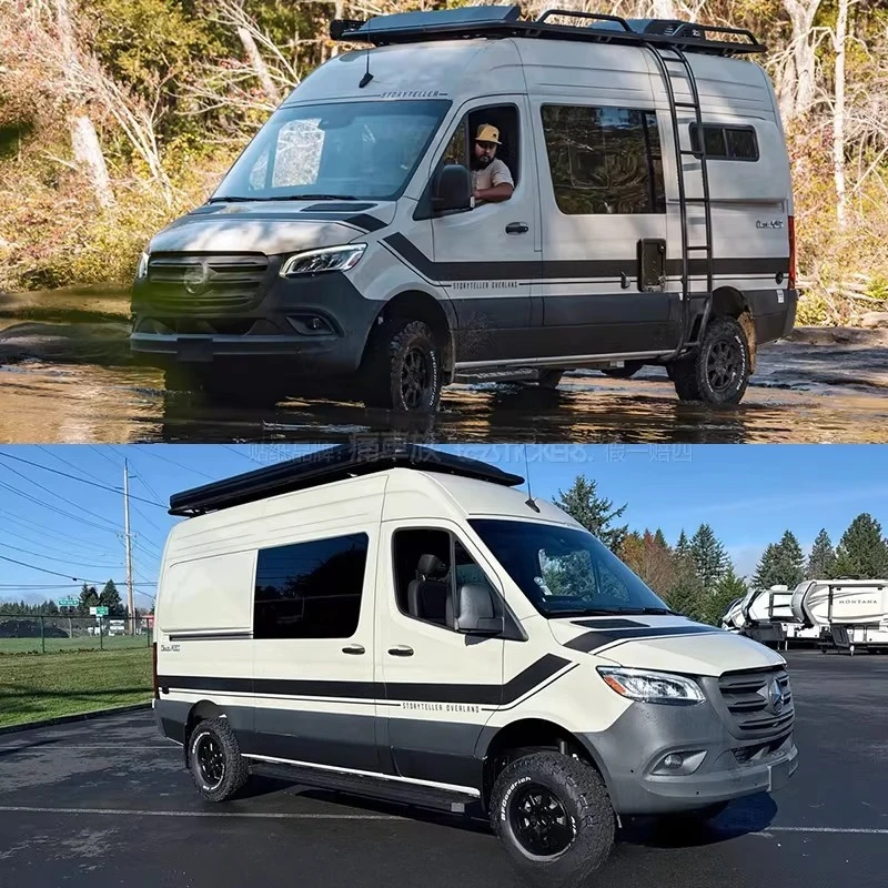 Фото Наклейки на автомобиль для Mercedes-Benz Sprinter Van RV, декоративные наклейки на кузов, модные спортивные виниловые наклейки на заказ №4