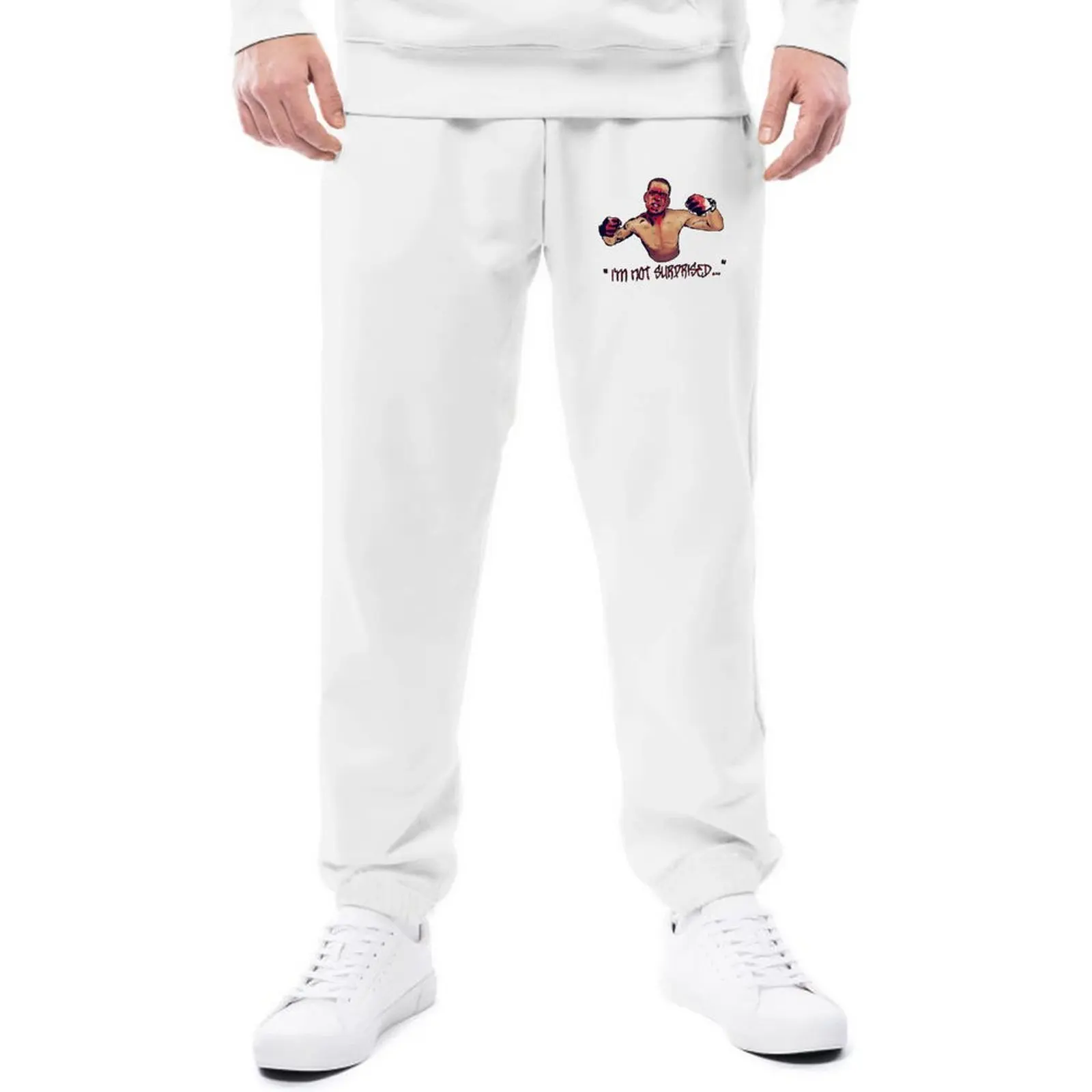 

Спортивные брюки Nate Diaz не удивлен, уличная одежда для пар, спортивный костюм, весенние Классические графические повседневные брюки, модель ...